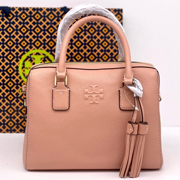 NeW! Tory Burch Thea Web Small Satchel Crossbody - Picture 14 of 15